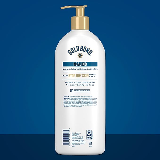 Gold Bond Healing Hydrating Lotion with Aloe Moisturizes, Heals & Smooths Dry Skin, Delivers Immediate 24-Hour Hydration, Value Size, 24 oz.