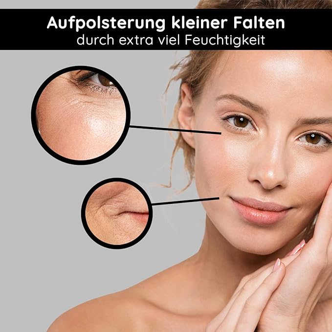 Hyaluron Serum high dose 50ml - Hyaluronic Acid Serum Face - Vegan - Facial Care Men and Women - Anti Aging Hyaluronic Acid Face Serum, Eye Serum - RAU Cosmetics