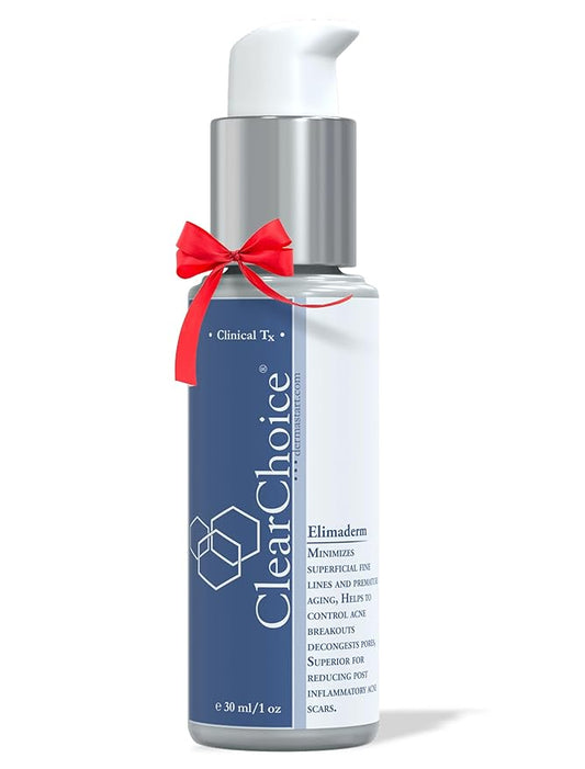 Clear Choice Elimaderm Acid Serum | 12% Acid Blend with Japanese Green Tea | Exfoliates, Brightens, Reduces Acne & Fine Lines | Vegan-Friendly, Anti-Aging Formula for All Skin Types