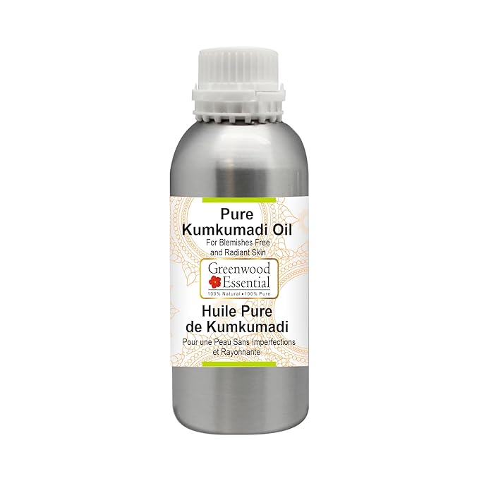 Pure Kumkumadi Oil For Blemishes Free and Radiant Skin Premium Therapeutic Grade for Hair, Skin & Aromatherapy 630ml (21 oz)