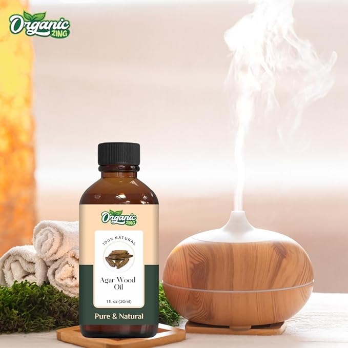 Agarwood (Aquilaria malaccensis) Oil | Pure & Natural Essential Oil for Skincare, Aroma & Diffusers - 30ml/1.01fl oz
