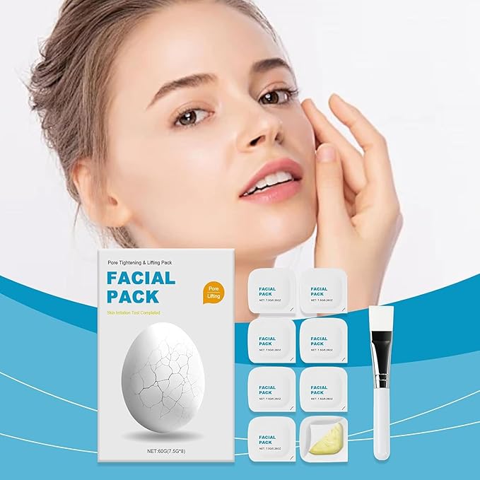 Zombie Facial Mask, Zombie Pack Face Mask, Zombie Mask Skin Care, Hydrating Skincare Face Mask For Smooth Skin Repair, Korean Firming Skin Wash Off Face Mask 1 Box, 8ea