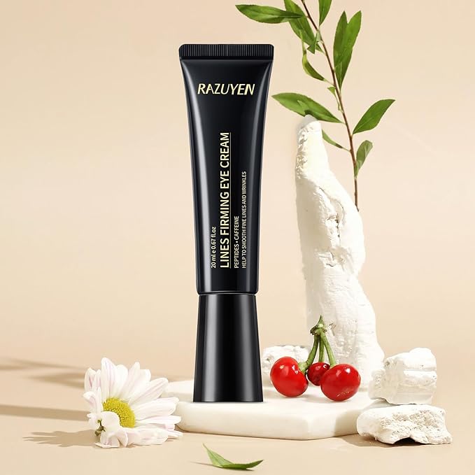 Under Eye Cream For Dark Circles, Puffiness and Wrinkles, Hyaluronic Acid + Peptide + Caffeine Eye Cream Anti Aging, Hydrating Eye Care, 20ml/0.67 fl oz
