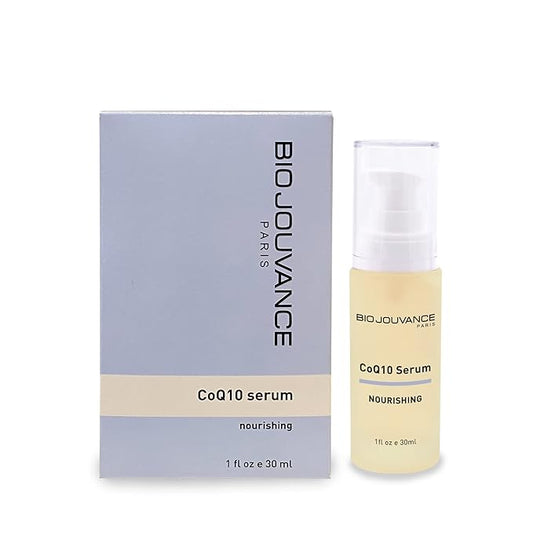 CoQ10 Serum 1oz / 30ml - Nourishing | Strong Antioxidant | Anti-Aging | Oxygenate the Cells | Daily Facial Skin Care Treatment Regimen | Made in France