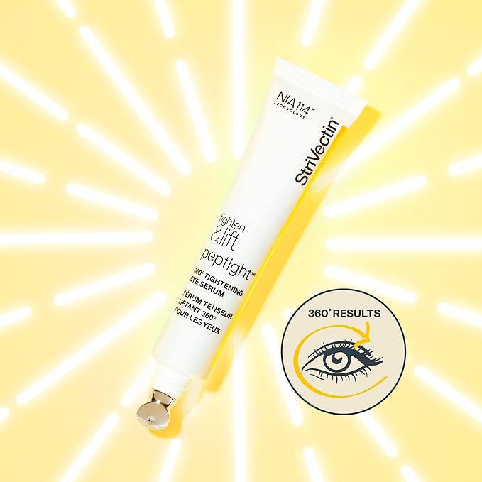 StriVectin Tighten and Lift Peptight 360 Degree Eye Serum with Tightening and Brightening Peptides for Wrinkles, Under Eye Bags and Puffiness, 1 fl. Oz