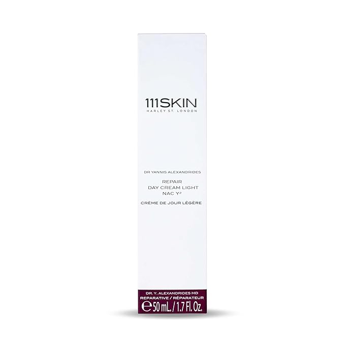 111SKIN Repair Day Cream Light NAC Y2 I Reinforces Skin Barrier I Fights Free Radicals| Combats Early Signs of Aging (1.69 fl oz)