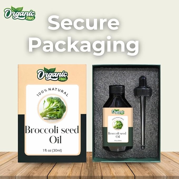 Broccoli Seed (Brassica oleracea) Oil | Pure & Natural Carrier Oil for Skincare, Hair Care & Massage - 30ml/1.01fl oz