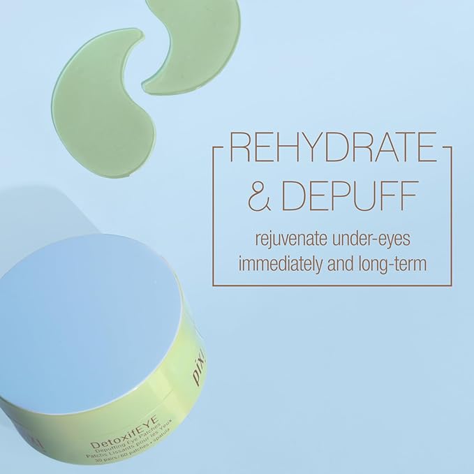 Pixi Ultimate Eye Patch Bundle - 5 Varieties for Depuffing, Brightening, Firming, and Hydrating | Includes DetoxifEYE, BeautifEYE, FortifEYE, Hello Kitty AnyWhere Patches, Dream-yEYE | 30 Pairs