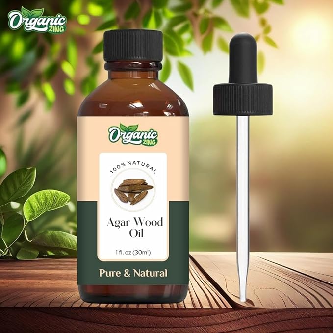 Agarwood (Aquilaria malaccensis) Oil | Pure & Natural Essential Oil for Skincare, Aroma & Diffusers - 30ml/1.01fl oz