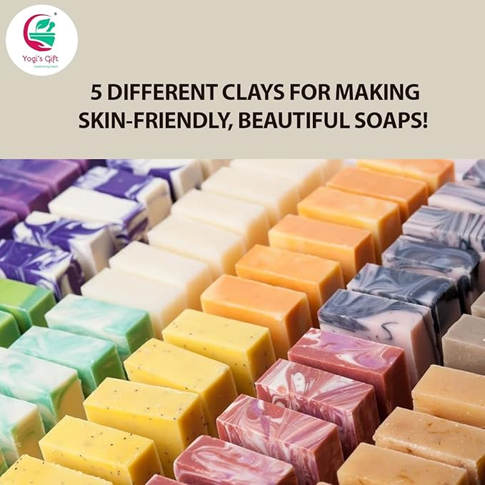 YOGI’S GIFT – Celebrating health Multi Pack | Pack of 5 Clays + Rose Petal Powder for bundle……