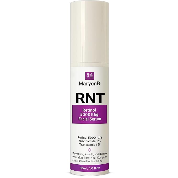 Anti-Aging Serum with Retinol 5000IU, Niacinamide, Tranexamic Acid - Skin Firming & Tone Enhancing, 1Fl Oz
