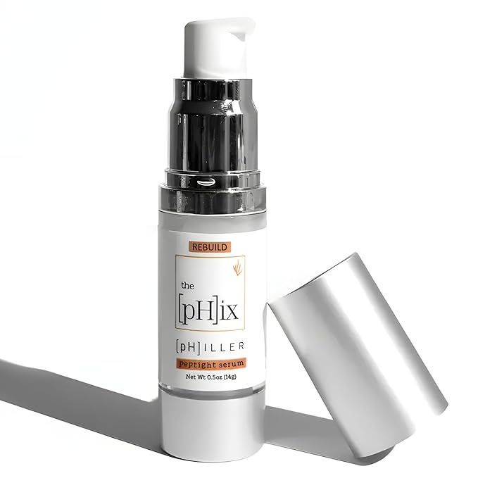 pHiller Peptide Serum - Advanced Anti Aging Face Tightening Serum for Fine Lines and Wrinkles, Hydrating Peptides Facial Formula for Skin, with Argireline + Tripeptides; Vegan (1oz)