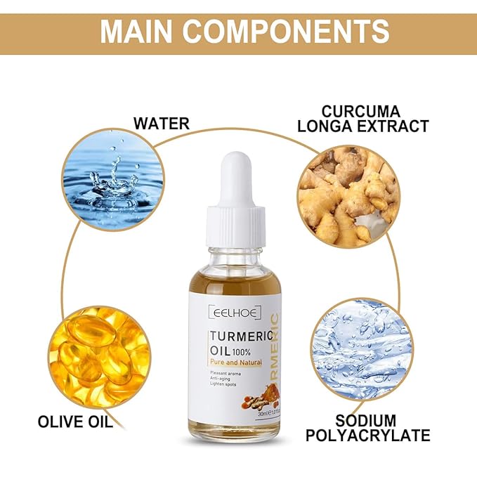 2Pack Turmeric Corrector Serum, Natural Turmeric Repair Face Serum for Face, Hydrate and Dry Skin
