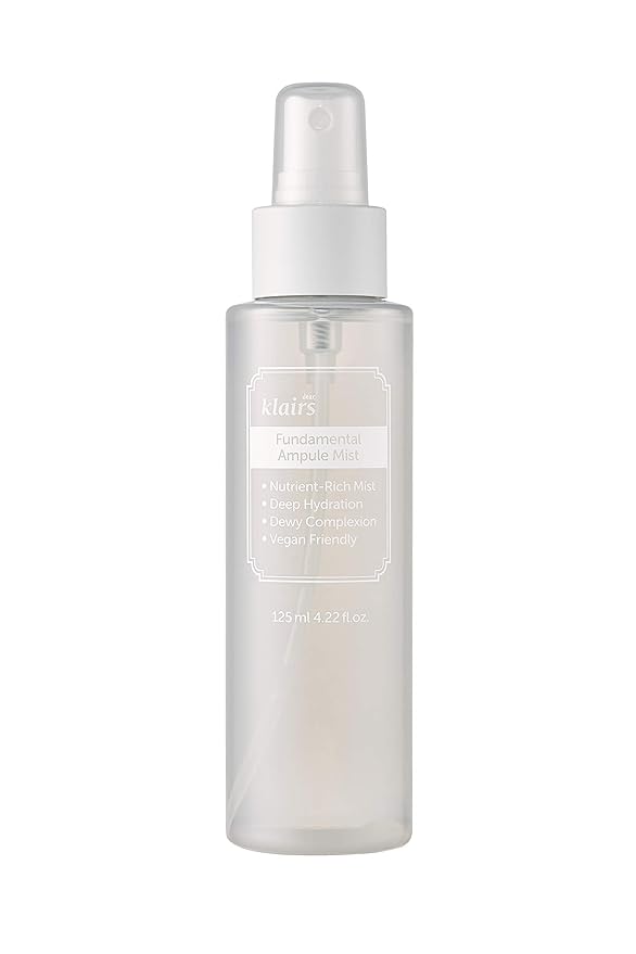 [Dear,Klairs] 2 Step Fundamental Care Set, Ampoule-Like Mist & Water-Based Drop, for Hydration, moisturizing Skincare