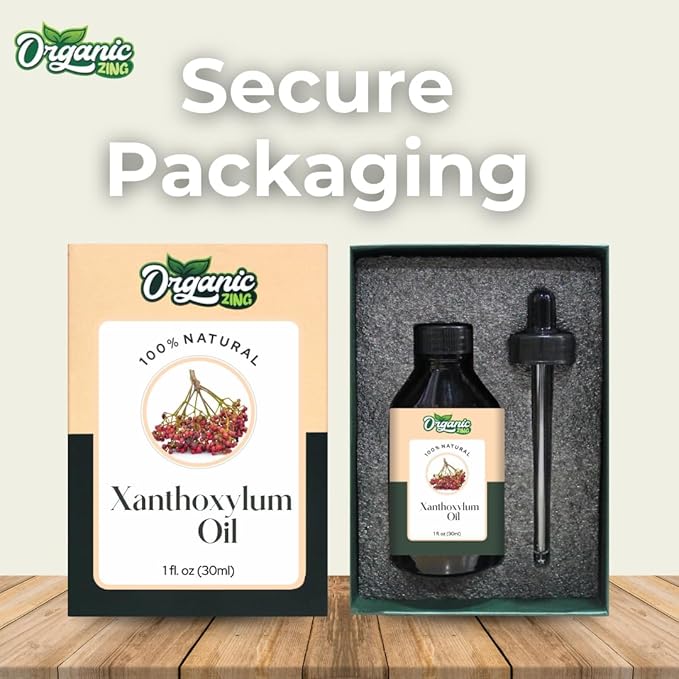 Xanthoxylum (Zanthoxylum) Oil | Pure & Natural Steam Distilled Essential Oil for Aroma, Diffusers & Massage- 30ml/1.01fl oz