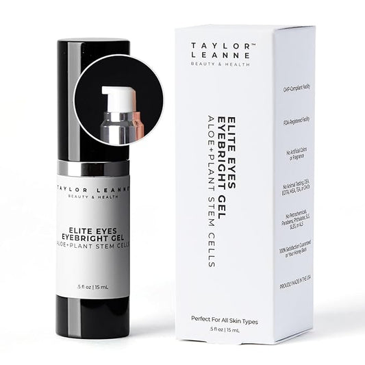 Eye Firming Serum Advanced Formula with Stem Cells Aloe Peptide - Anti Aging Reduce Wrinkles Fine Lines Dark Circles Undereye Puffy Bag Remover 0.5 oz