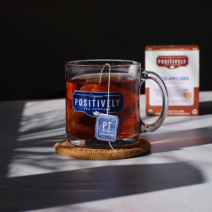 Organic Positively Tea Company, Winter Apple Cider Rooibos Tea Bags, 20 Count