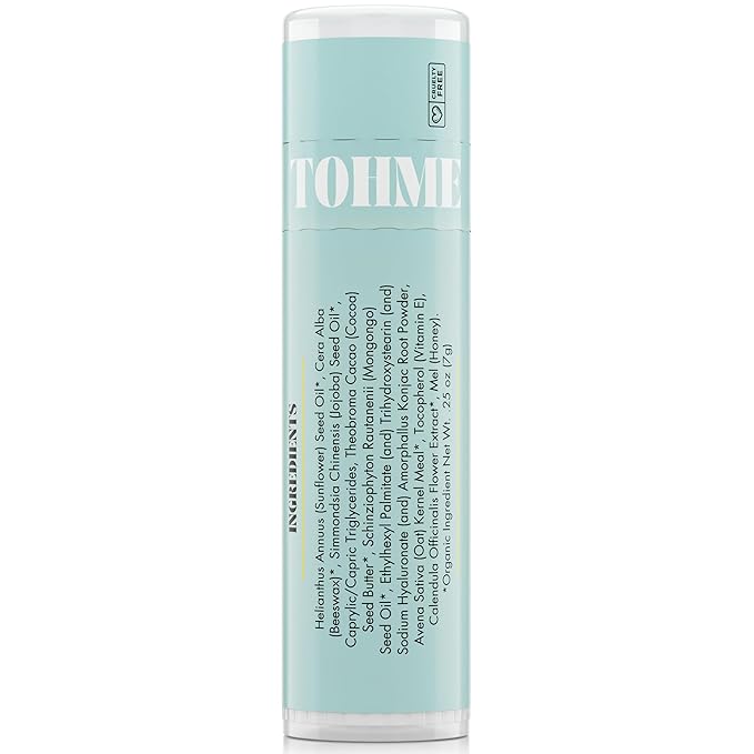 Nourishing & Hydrating Lip Balm - Naturally Soothing Lip Moisturizer for Eczema & Dry Cracked Lips - Moisturizing Lip Care with Mongongo Oil & Manuka Honey (.25 oz)