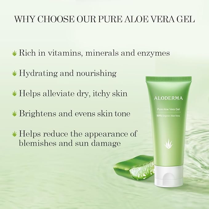 Aloderma Essential Aloe Firming & Rejuvenating Skin Care Set - 4 Pieces - Gel, Cleanser, Toner, Cream