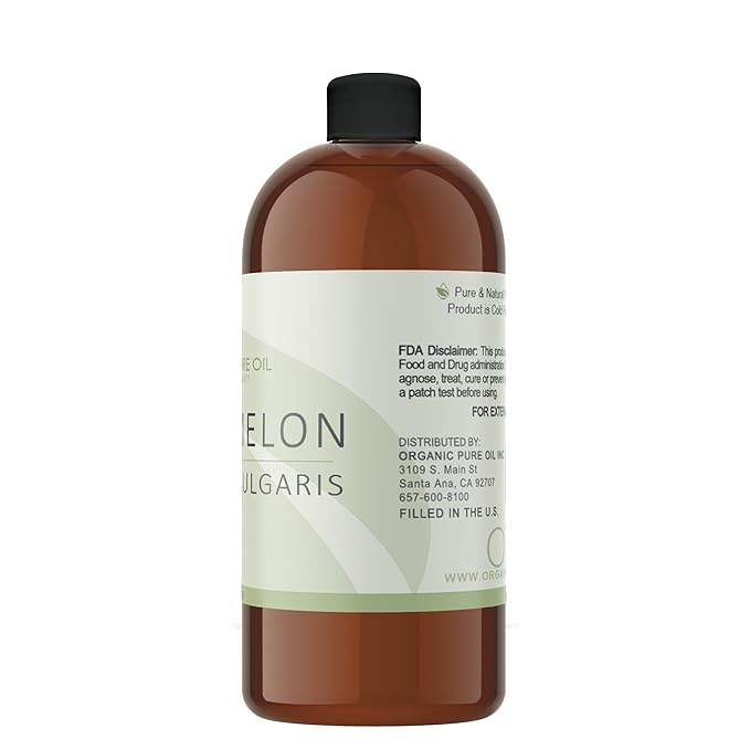 Watermelon Seed Oil - 32 oz - 100% Pure, Unrefined, All Natural, Non GMO, Bulk, Organically Sourced, Vegan, Carrier Oil for Face Scalp Hair Skin Nails Body Feet Arms Legs Dry Skin Moisturizer - OPO