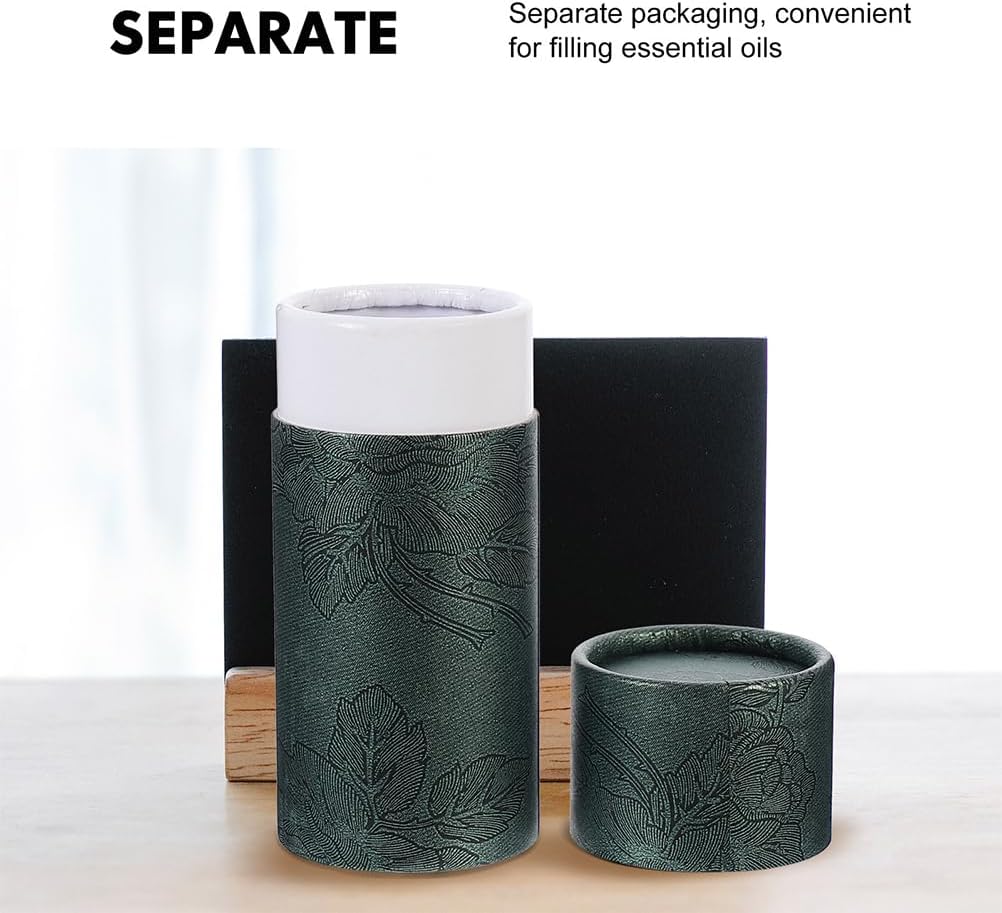 GLEAVI 15pcs Present Box Essential Oil Bottle Packaging Box with Lid Portable Storage Tube for Tea Leaf Incense Sticks Multipurpose Paper Container