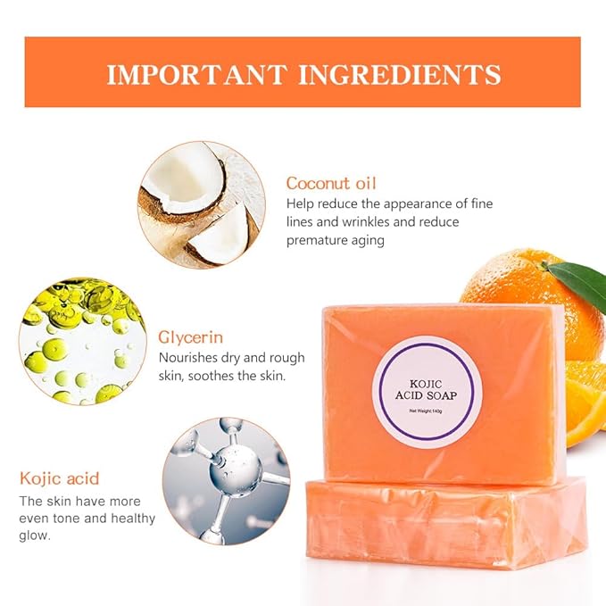 Under Eye Patches for Dark Circles and Smooth Wrinkles& LIYALAN kojic acid soap