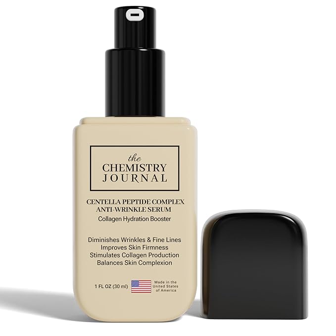 Centella Peptide Complex Anti Wrinkle Serum-Powerful Nighttime Collagen Hydration Booster, Tightens Skin and Reduces Fine Lines & Wrinkles. Made in the United States of America.