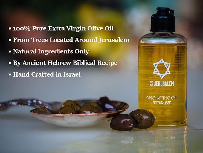 Balm of Gilead Anointing Oil from Israel, Holy Spiritual Oils Bottles from Jerusalem Blessed, Handmade with Natural Ingredients and Blessed for Wedding Ceremony, Religious Use, 1.01 Fl Oz