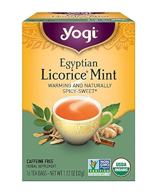 Yogi Tea, Egyptian Licorice Mint, 16 Count, Packaging May Vary