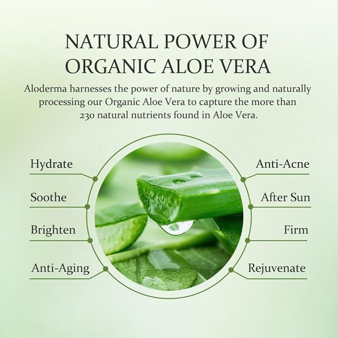 Aloderma Essential Aloe Firming & Rejuvenating Skin Care Set - 4 Pieces - Gel, Cleanser, Toner, Cream