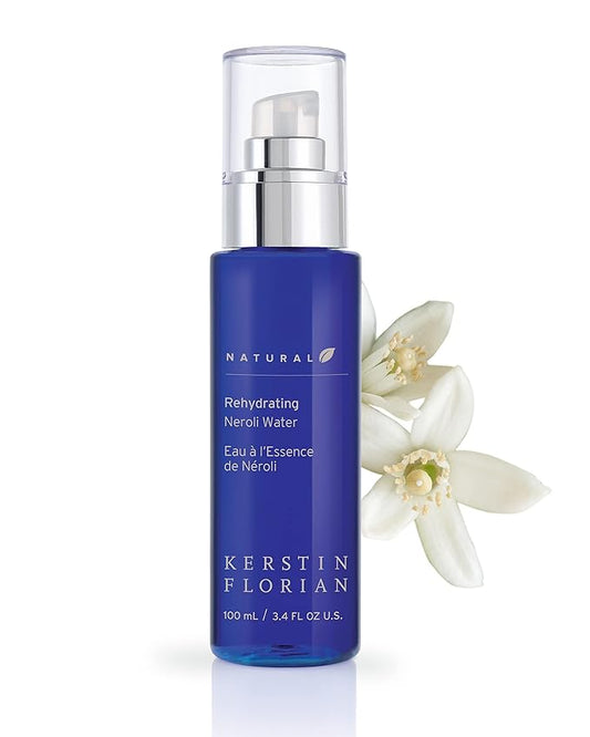 Kerstin Florian Neroli Water Face Mist | Orange Blossom Aromatherapy Spray | Hydrate & Refresh Skin with Probiotics & Peptides | All Natural | Vegan | Cruelty Free (3.4 fl oz)