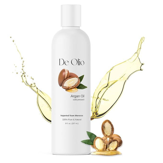 | Argan Oil of Morocco | 100% Pure & Natural Cold Pressed Argan Oil for Hair, Skin, Face | Refined Moroccan Hair Oil for Moisturizing & Strengthening | 8fl. oz. (237mL)