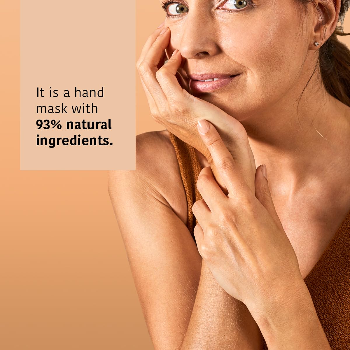 IROHA NATURE Repairing Hand Mask Gloves | 4 Pairs | Peach & Shea Butter | Hydration & Repair for Damaged & Cracked Hands | Vegan & 93% Natural Ingredients