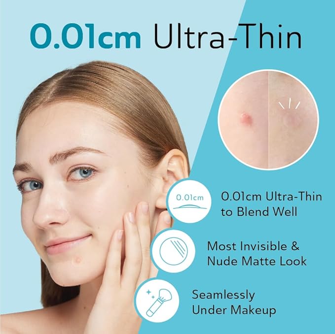 Ultra Invisible Cystic Acne Patches for Cystic Acne Treatment Acne Patches for Cystic Acne Blemish Patches Hydrocolloid Patches -Day and Night- UPGRADED (Acne Specialist-120 Count-3 Sizes)