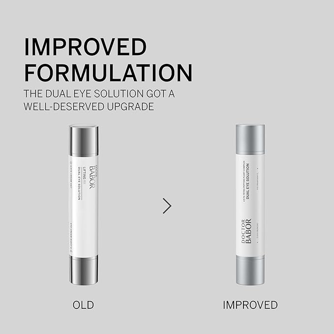 BABOR DOCTOR Lifting Rx Dual Eye Solution, Morning & Night Eye Cream, Day Boost Complex Smooths & Firms, Night Recharge Complex Reduces Dark Circles & Under-Eye Bags, Target Crow's Feet & Wrinkles