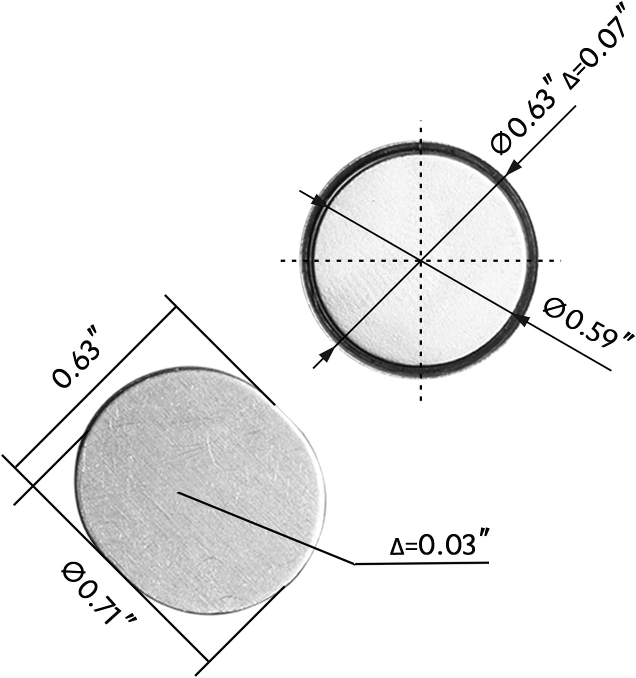 Mousike Magnetic Door Catch Ultra Thin Cabinet Magnets Stainless Steel Drawer Magnet Catch for Sliding Door Closure Kitchen Cabinet Cupboard Closet Closer (8Pack)