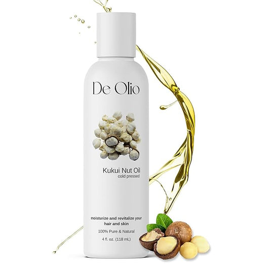 | Kukui Nut Oil | 100% Pure & Natural | Imported from Hawaii | Cold Pressed | Carrier Oil for Skin, Face, Hair, Soap Making | 4fl. oz. (118 mL)