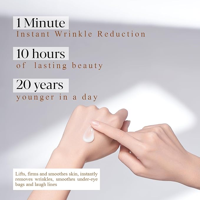 Under Eye Bags and Wrinkles - Instant Face Lift Cream,Remove Dark Circles, Bags Under Eyes, Fine Lines, Wrinkles and Neck Lines,Firming Delicate Skin-Black