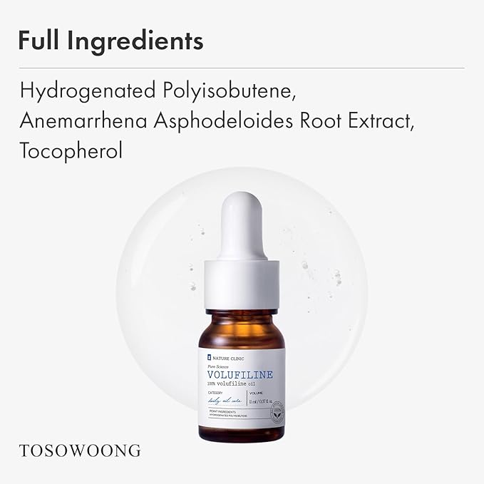 Volufiline Serum, 100% France Sederma Volufiline Concentrate for Plumping, Skin firming, Boost and Glass skin, glow Skincare for Face, lip and body, 11ml 0.37 fl. oz.