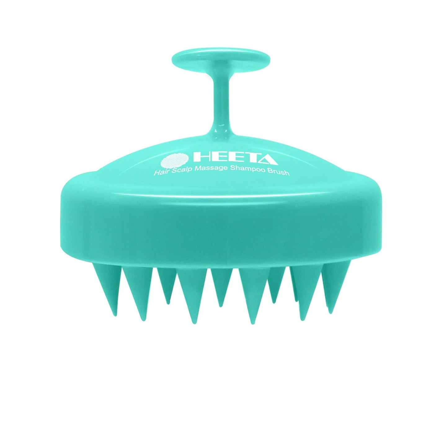 HEETA Scalp Massager Hair Growth, Soft Silicone Scalp Scrubber Shampoo Brush for Exfoliation, Dandruff Removal Head Massage Stress Relax, Wet & Dry Use for Thick Thin Curly Hair Care, Green