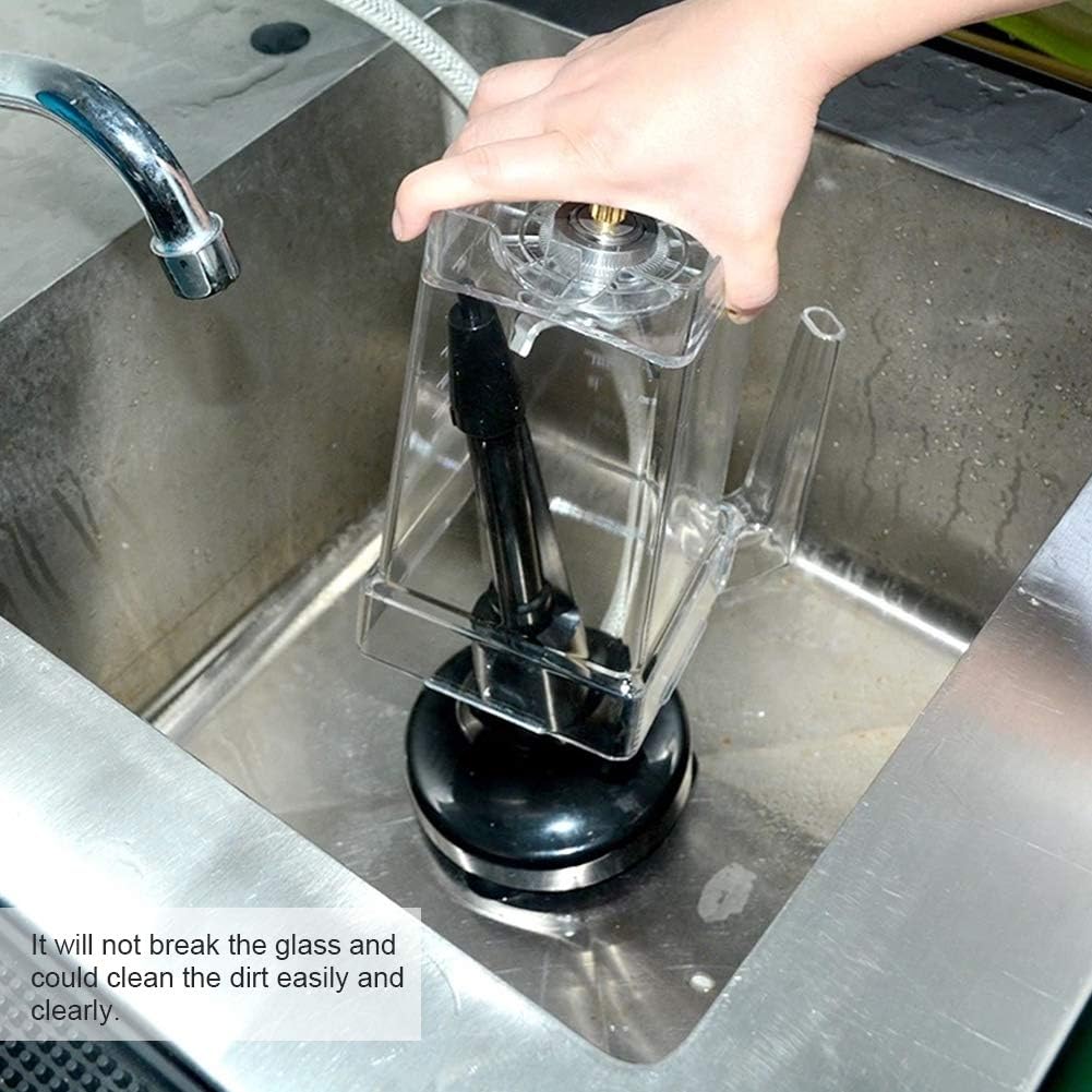 Blender Container Rinser, Portable Glass Blender Cleaning Rinser Cup Glass Washer for Bar Coffee Restaurant Home Kitchen