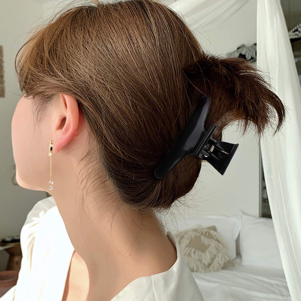 Ondder Hair Clips, 12 Pack - Butterfly Hair Clips Clamps Claws Pro Salon Hair Clips for Cutting, Styling, Sectioning, Coloring Hair - Hair Accessories for Women Girls