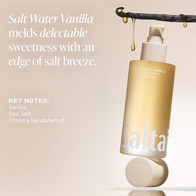 Saltair Salt Water Vanilla Body Mist 2 Pack - Fine Fragrance, Body Oil, & Multi-Lipid Body Butter Bundle
