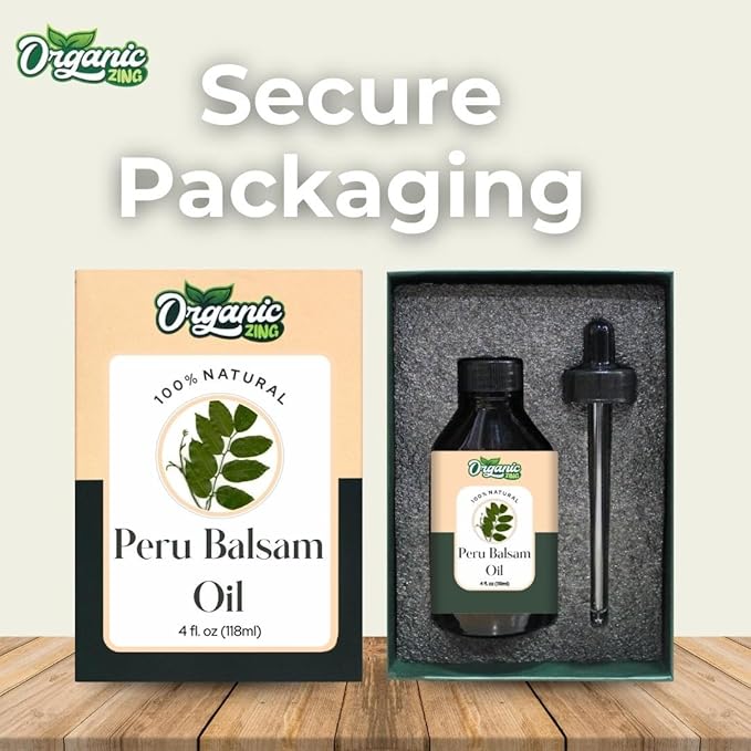 Peru Balsam (Myroxylon Balsamum) Oil | Pure & Natural Essential Oil for Aroma, Diffuser, Haircare & Skincare - 118ml/3.99fl oz