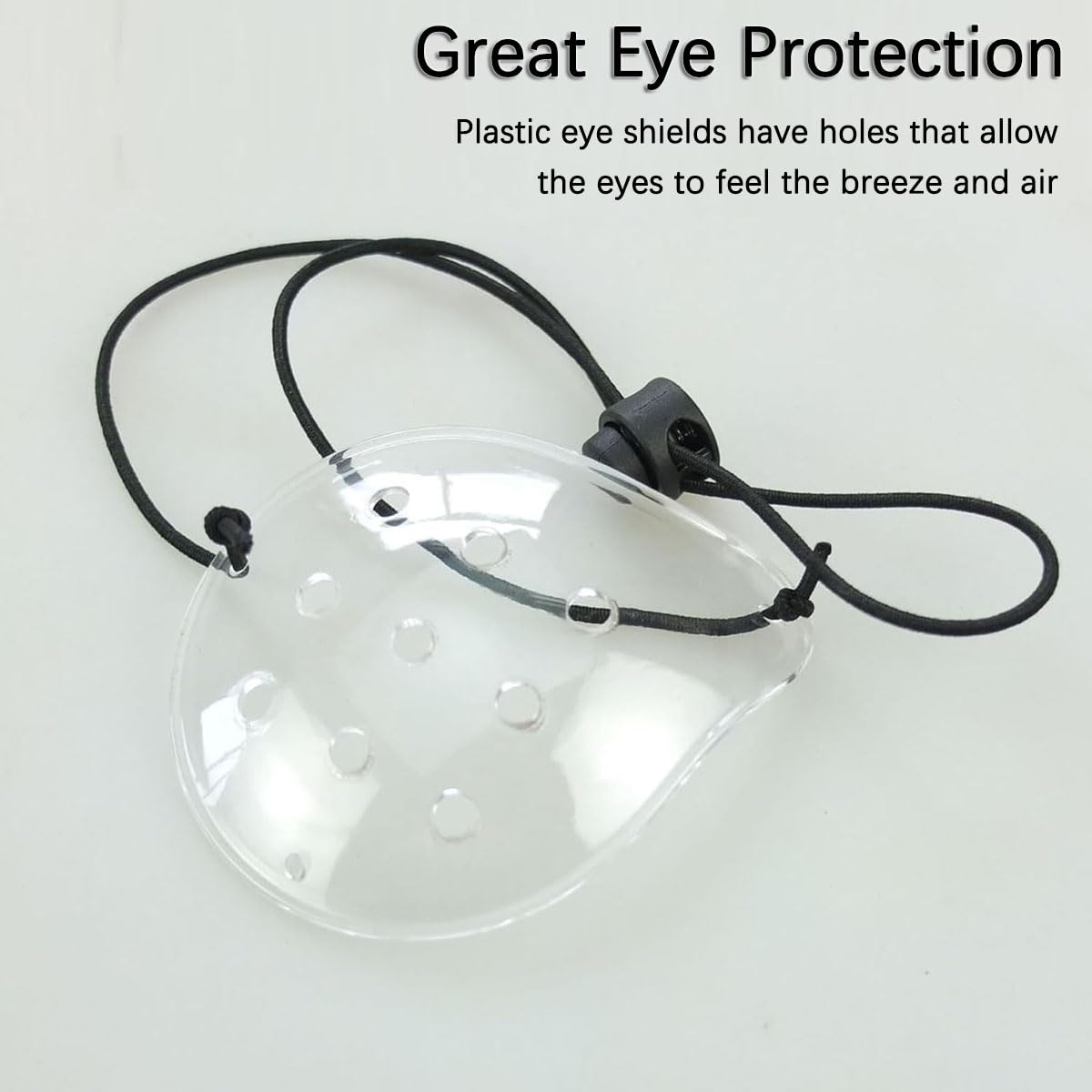 Eye Shield, 2 Pcs Plastic Eye Patch Eye Surgery Covering Breathable After Surgery Eye Protections for Patient Men Women, Eye Care Supplies for Eye Post-Operative Recovery