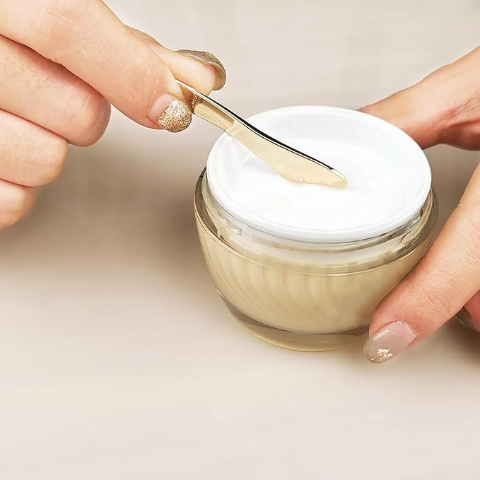 3Pcs Metal Makeup Spatula Mini Spoon and Eye Cream Massage Sticks Beauty Scoop for Facial Cosmetic Face Cream