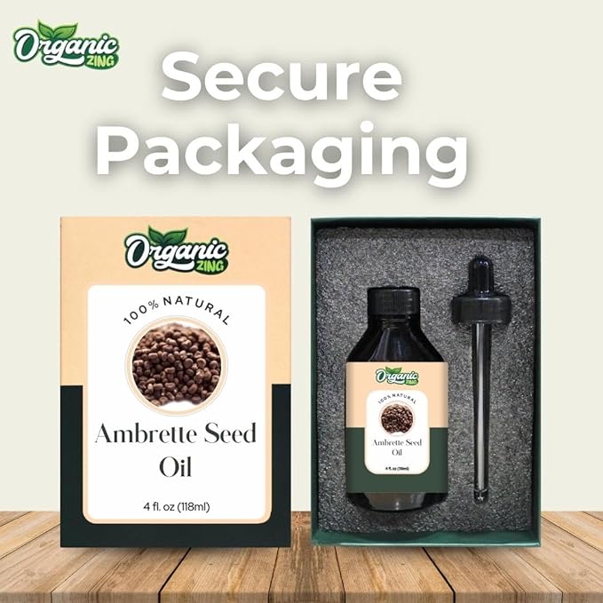 Ambrette Seed (Abelmoschus moschatus) Oil | Pure & Natural Carrier Oil for Skincare, Aroma & Diffusers - 118ml/3.99fl oz