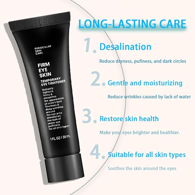 Instant Firm Eye Cream - Visibly Lift & Tighten Skin | Reduces Dark Circles, Puffiness & Fine Lines | Anti-Aging Hydration for All Skin Types
