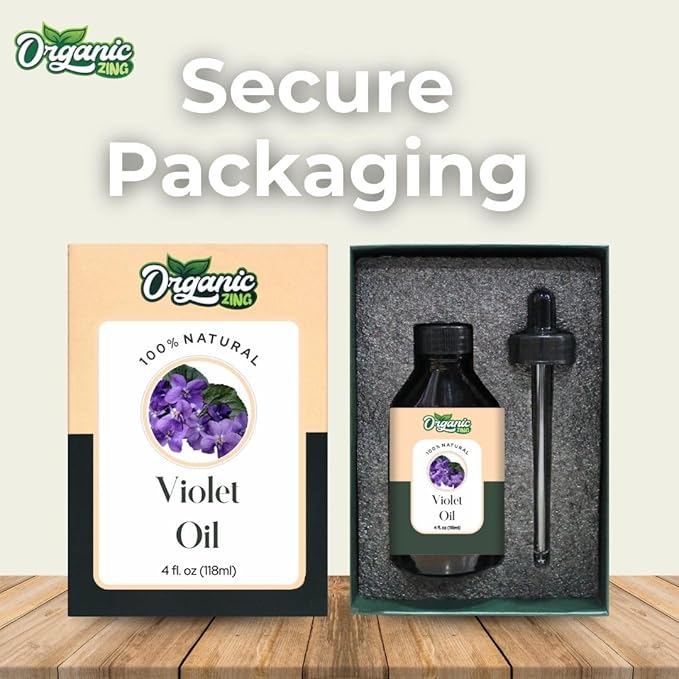 Violet (Viola) Oil | Pure & Natural Essential Oil for Aroma, Diffusers, Haircare & Massage - 118ml/3.99fl oz