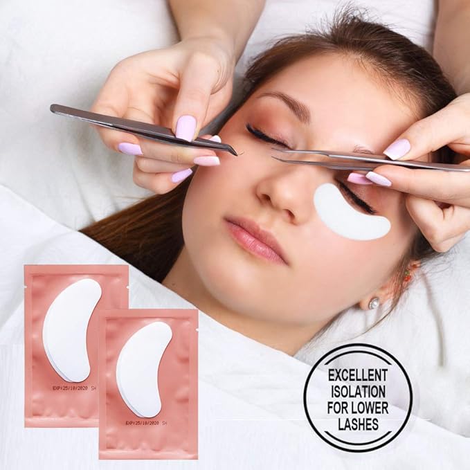 Under Eye Pads, Lint Free Lash Extension Eye Gel Patches for Beauty Salon False Eyelash Extensions Grafting, Hydrogel Eye Mask Beauty Makeup Tool